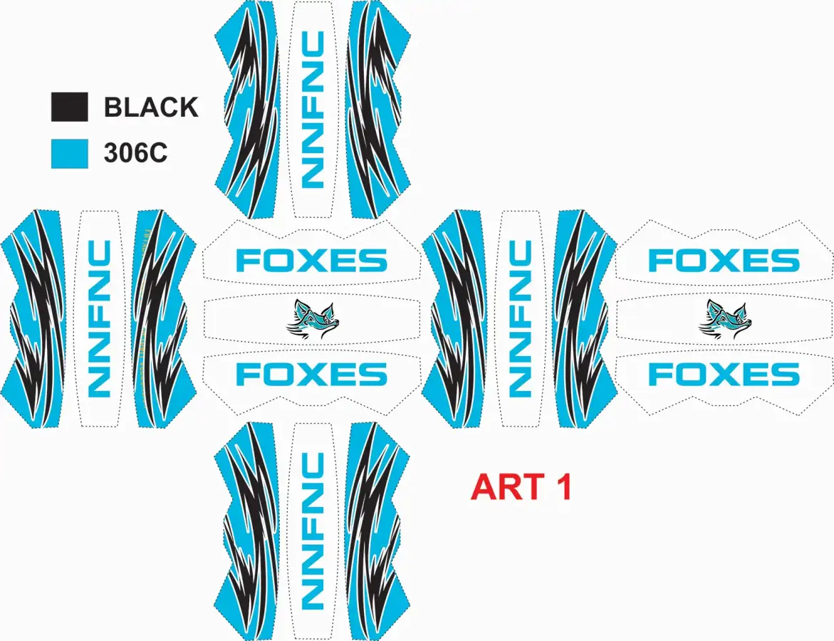 Foxes Netball Art 1