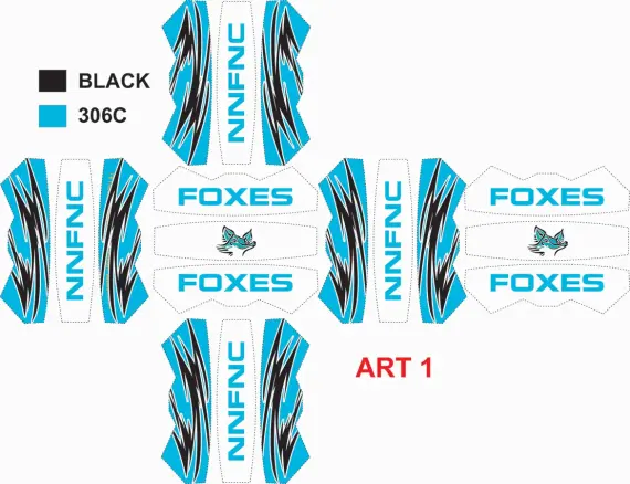 Foxes Netball Art 1