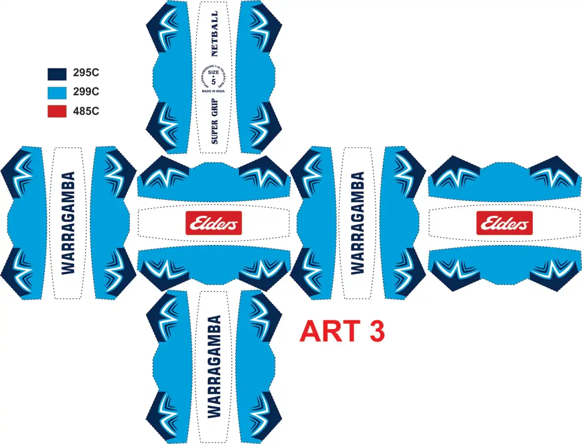 Warragamba Elders Logo Netball Size 5  Art 3